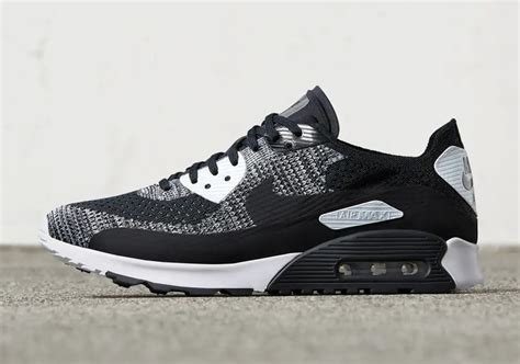 nike air max 90 flyknit schwarz weiss